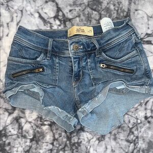 Hollister Distressed Blue Jean Shorts